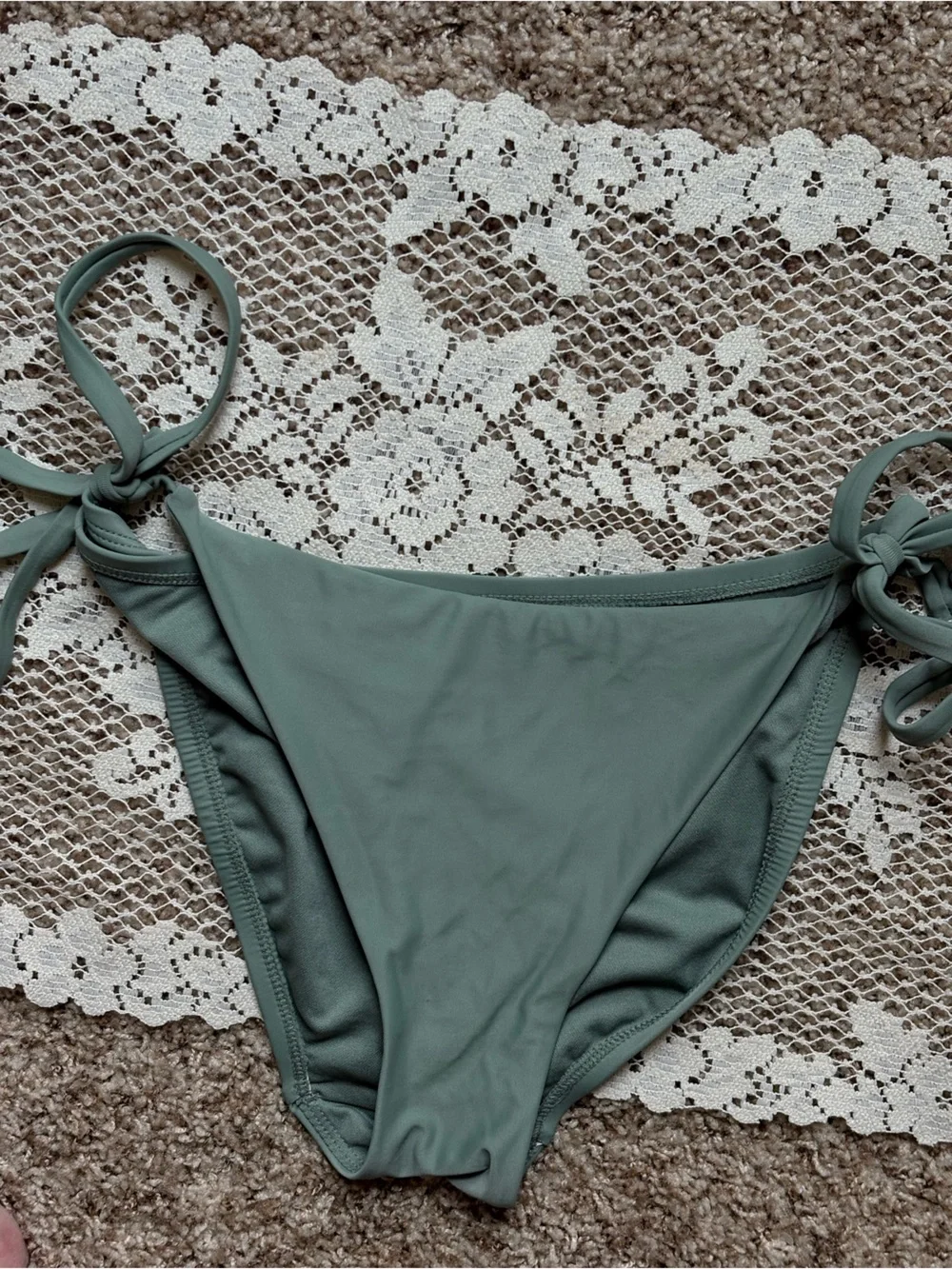 Shade & Shore Sage Triangle Tie Bikini Set - Women Swim